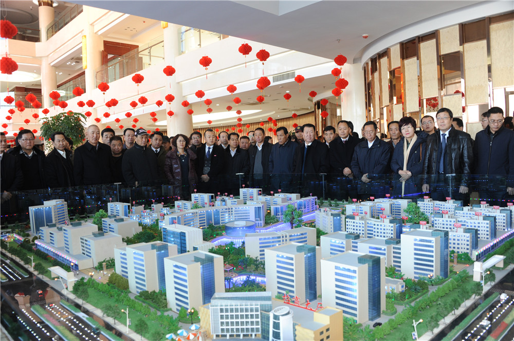 省工商联十一届五次执委会代表考察人生就是博集团在新区人生就是博电梯等项目